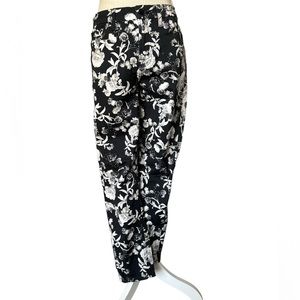 EUC. Jen 7 by 7 For all Mankind Floral Jeans. Akl skinny. Blck/Gry/Cream. Sz 6.